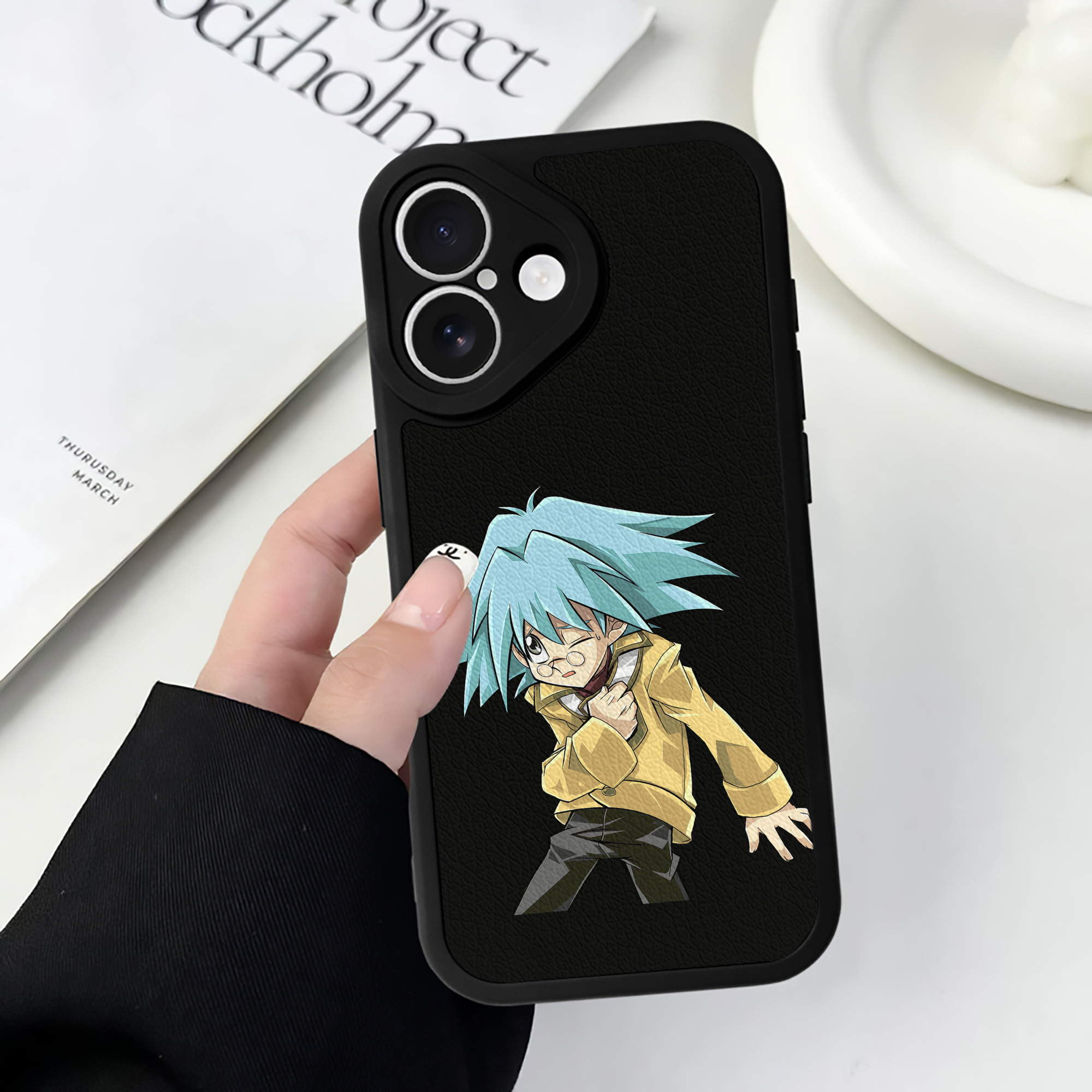 遊☆戯☆王 Yu-Gi-Oh! 【iPhone 16シリーズ対応】シリコンスマホケース（レザー調） 材質：シリコン
